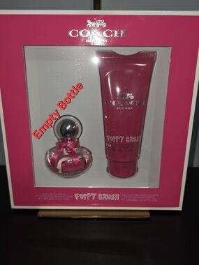 Coach Poppy Crush Fragrance Bottle (Empty Bottle) & Lotion Set